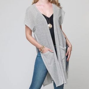 Open Kimono Stripes OS EUC